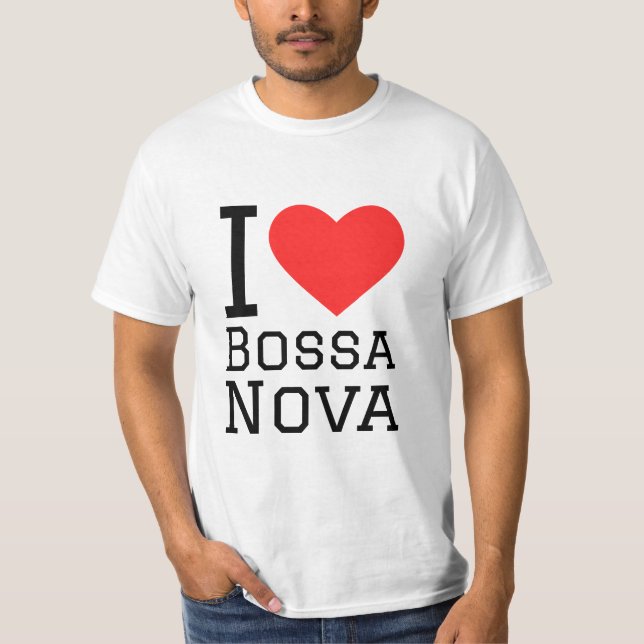 Camiseta Eu adoro a bossa nova. (Frente)