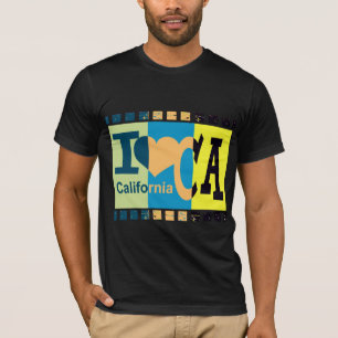 Camiseta Eu adoro a Califórnia - Pop art 2