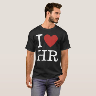 Camiseta Eu ❤️ Adoro a Camisa-T de Homens do HR - Para Func