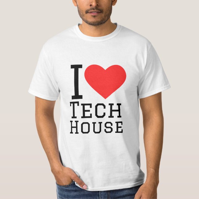 Camiseta Eu adoro a casa da tecnologia (Frente)