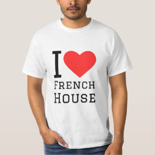 Camiseta Eu adoro a casa francesa