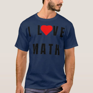 Camiseta Eu adoro a design de Math Simple