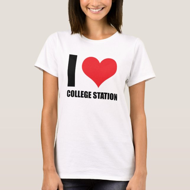 Camiseta Eu adoro a Estação Universitária (Frente)