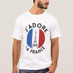 Camiseta Eu adoro a França