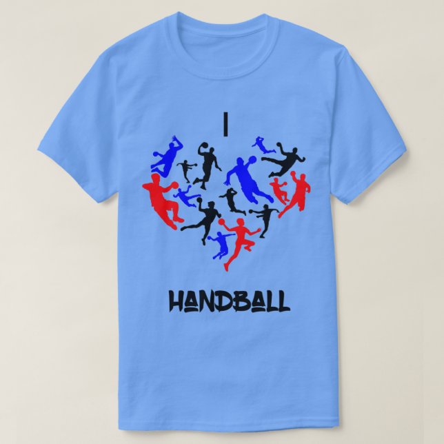 Camiseta Eu adoro a ideia de presente de handebol 1 (Frente do Design)