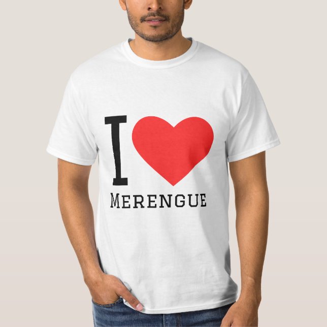 Camiseta Eu adoro a merengue (Frente)
