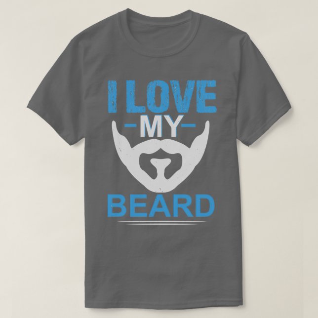 Camiseta Eu adoro a minha barba 4 (Frente do Design)