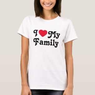 Camiseta Eu adoro a minha viagem à família