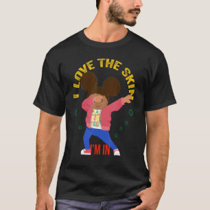 Camiseta Eu Adoro A Pele Im Em Dabbing Black Queen Girls