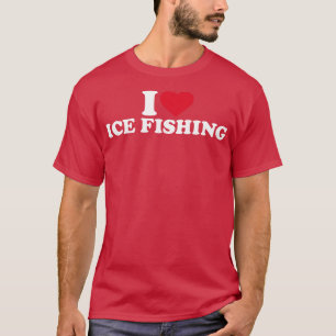Camiseta Eu adoro a pesca de gelo