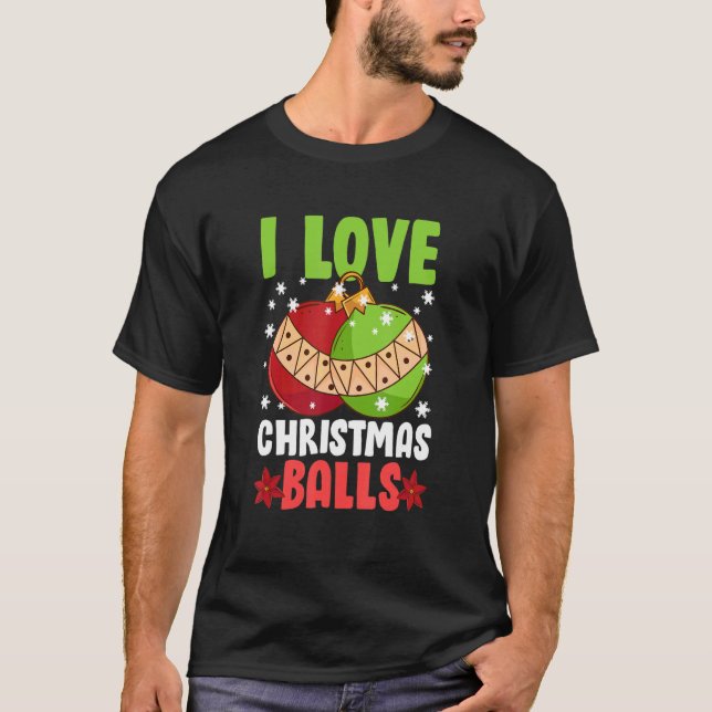 Camiseta Eu adoro a Piada de Natal suja (Frente)