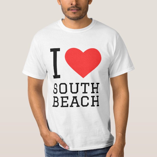 Camiseta Eu adoro a praia do sul (Frente)
