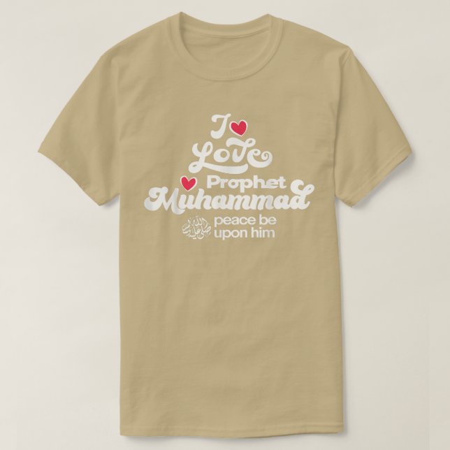 Camiseta Eu adoro a roupa de Maomé para muçulmanos (Frente do Design)