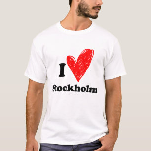Camiseta Eu adoro a T-Shirt de Estocolmo
