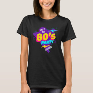 Camiseta Eu adoro a Vintage Retro Oitenta Costum dos anos 8