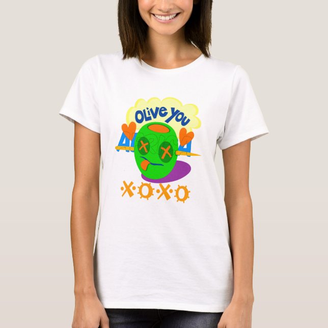 Camiseta Eu adoro a XOXO Africa belíssima citação de texto (Frente)