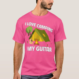 Camiseta Eu adoro acampamento e meu festival de música do t