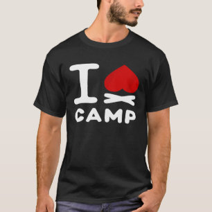 Camiseta Eu adoro acampar para sempre
