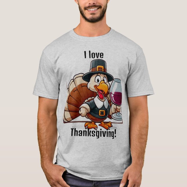 Camiseta Eu adoro Ação de Graças! (Frente)