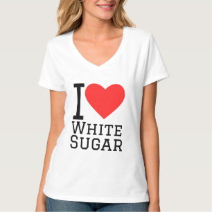 Camiseta Eu adoro açúcar branco