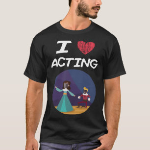 Camiseta Eu adoro agir como uma paixão Excelente ou ideia d