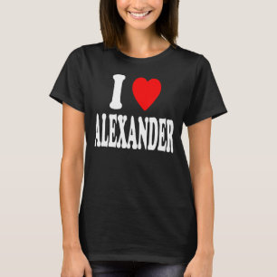 Camiseta Eu Adoro Alexander Cute Matching Casal Spou