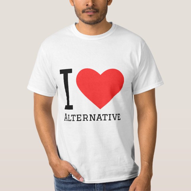 Camiseta Eu adoro alternativo (Frente)