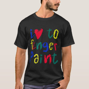 Camiseta Eu Adoro Amar Pintar Com os Dedos - Casal Engraçad