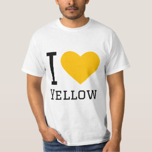 Camiseta Eu adoro amarelo