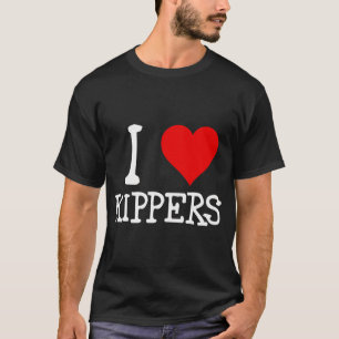Camiseta Eu adoro (amo) kippers amante de arenque defumado