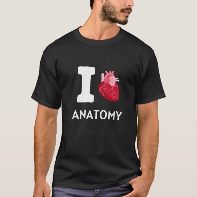 Camiseta Eu adoro ANATOMIA Doutor Enfermeira Tee (Frente)