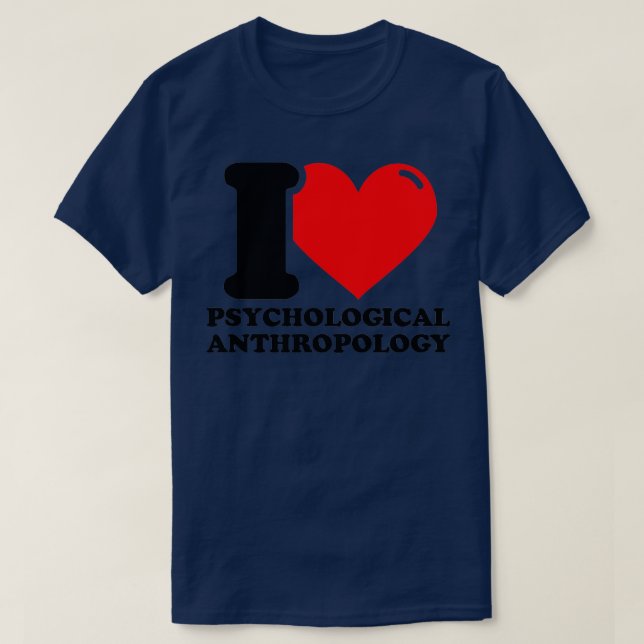 Camiseta Eu adoro antropologia psicológica (Frente do Design)