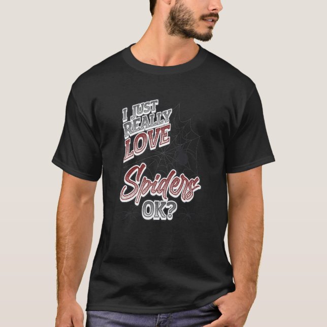 Camiseta Eu Adoro Aranhas Ok Aranha (Frente)