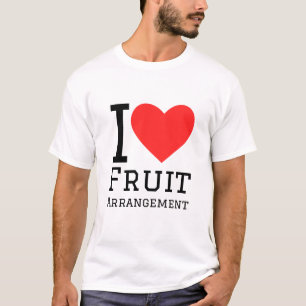 Camiseta Eu adoro arranjo de fruta