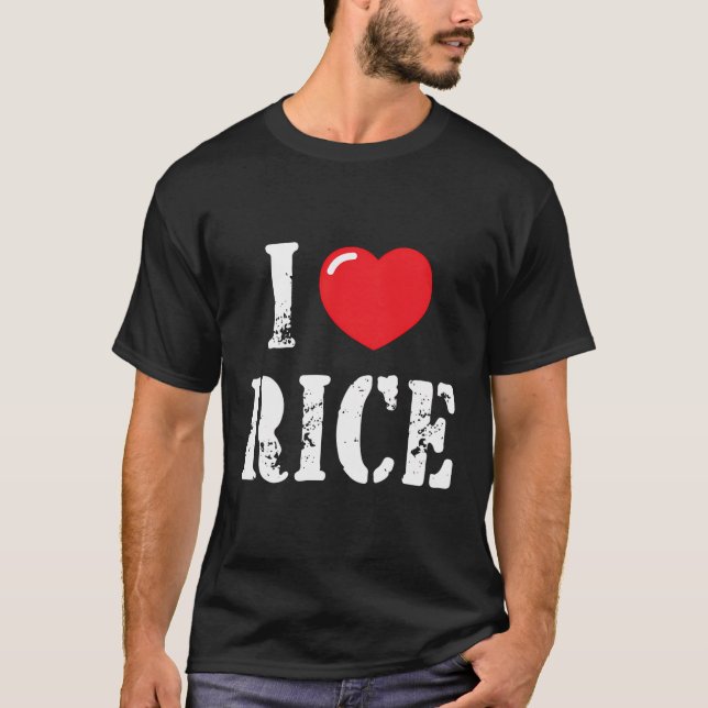 Camiseta Eu Adoro Arroz Para Lover De Arroz (Frente)
