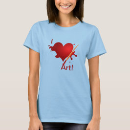 Camiseta Eu adoro arte!