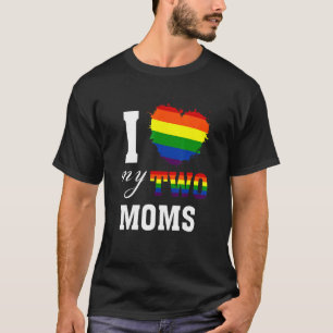 Camiseta Eu adoro as minhas duas Mães Lgbt Gay lésbicas org