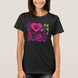 Camiseta Eu adoro as roupas dos anos 80 para mulheres e hom