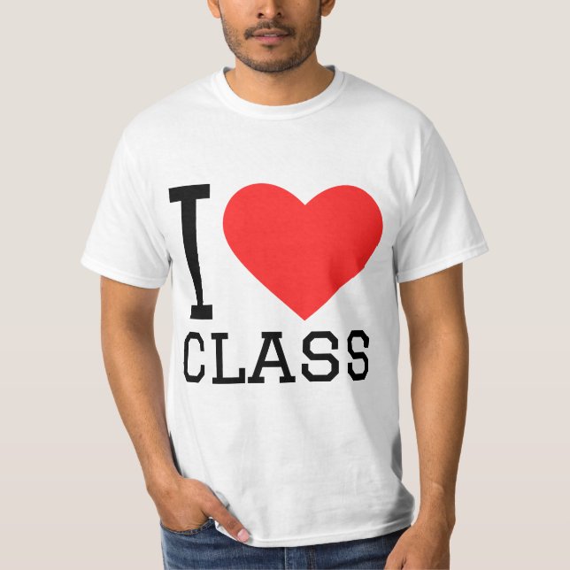 Camiseta Eu adoro aula (Frente)