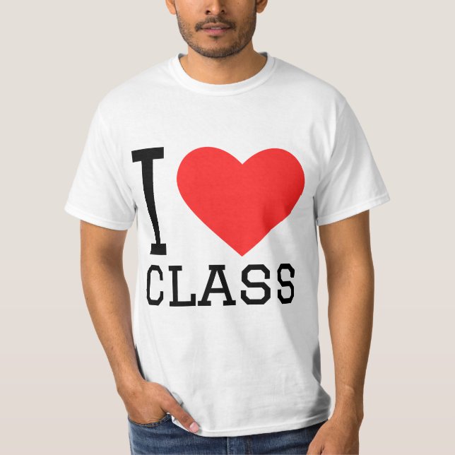 Camiseta Eu adoro aula (Frente)