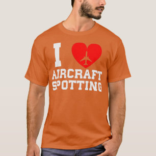 Camiseta Eu adoro aviões a ver aviões Engraçados Homem-Pres