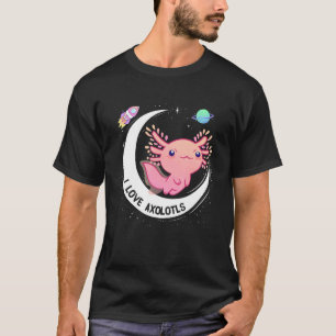 Camiseta Eu adoro Axolotls Gótico de Pastel exótico animal
