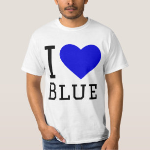 Camiseta Eu adoro azul