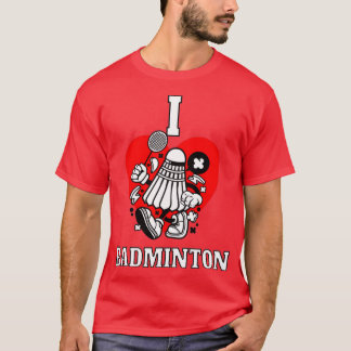 Camiseta Eu adoro badminton T 13