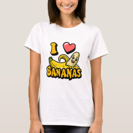 Camiseta Eu Adoro Bananas