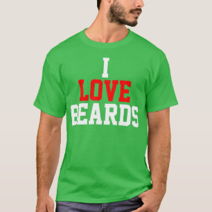 Camiseta Eu adoro barbas