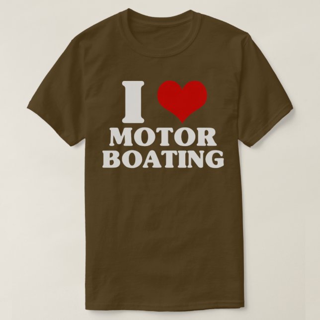 Camiseta Eu adoro Barco (Frente do Design)