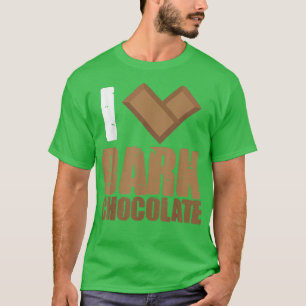 Camiseta Eu adoro Bares de Chocolate Escuro Bar Cacau Banho