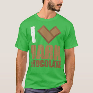Camiseta Eu adoro Bares de Chocolate Escuro Bar Cacau Banho