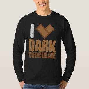 Camiseta Eu adoro Bares de Chocolate Escuro Bar Cacau Banho